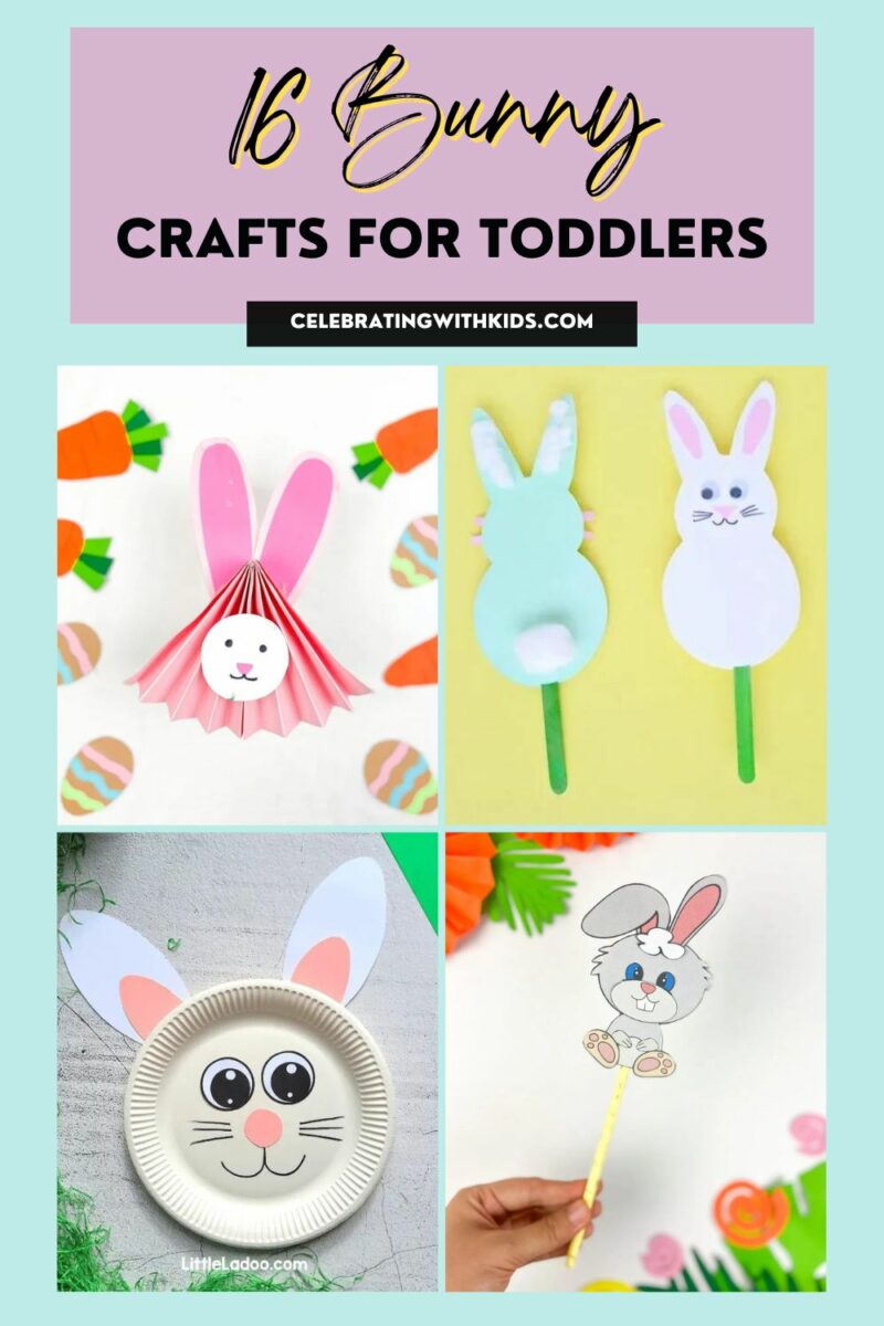 16 Fun And Easy Bunny Crafts For Toddlers & Preschoolers - Celebrating 