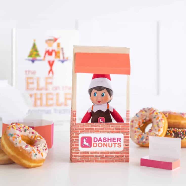 Image for Printable Elf Donut Shop Props
