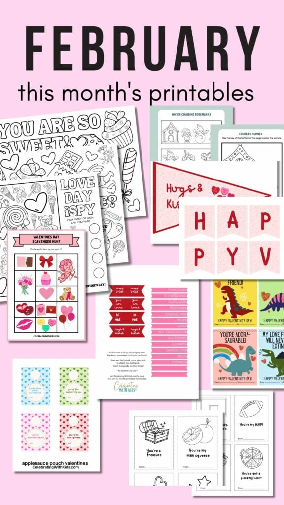 February - this months printables