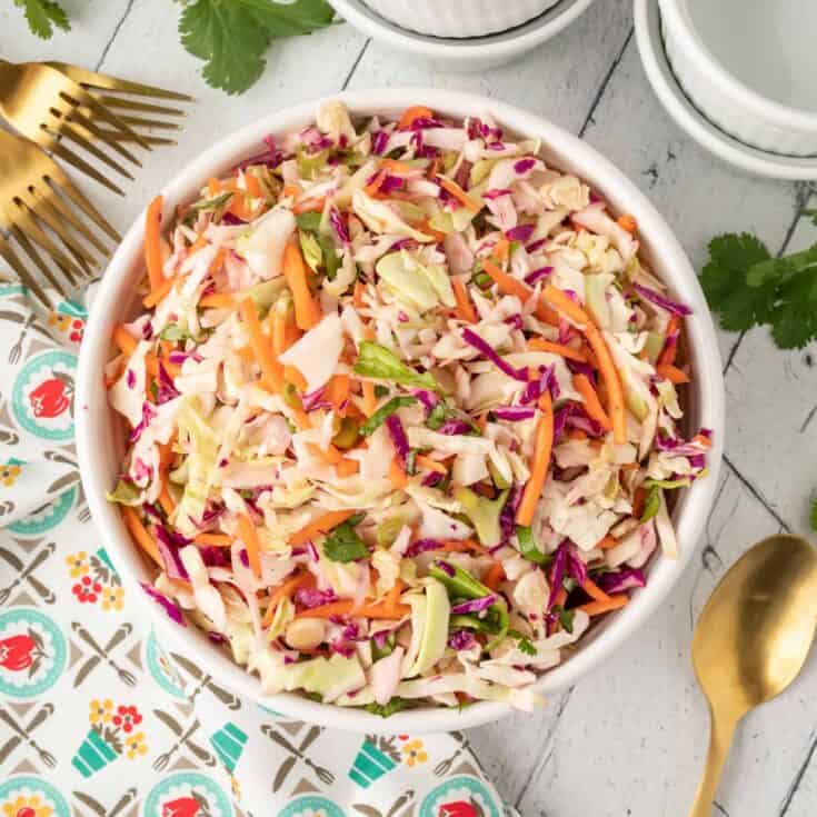 Image for Cilantro Lime Cole Slaw - Easy Side Dish Recipe