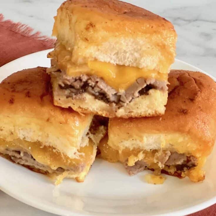 Image for Hawaiian Roll Roast Beef, Cheddar, & Caramelized Onion Sliders