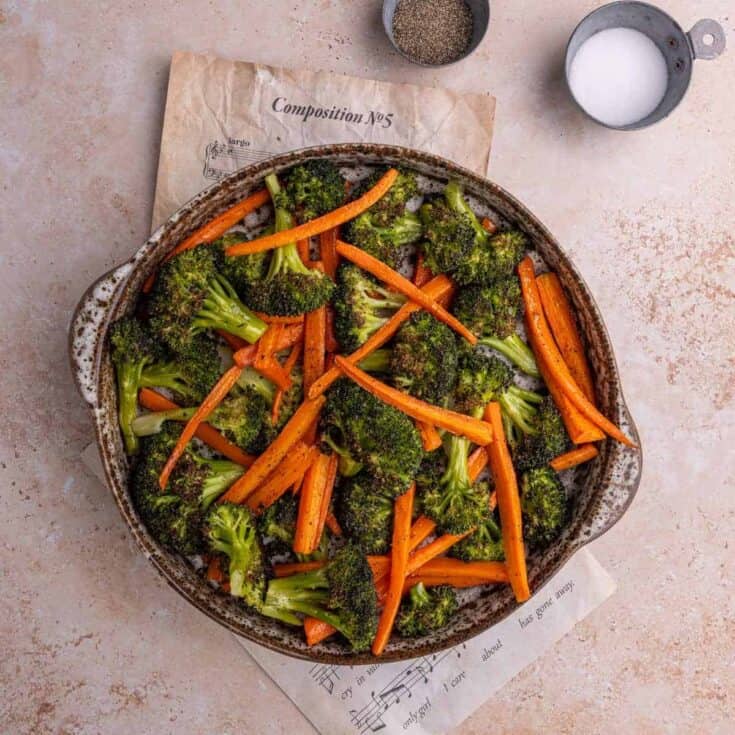Image for 20-Minute Roasted Broccoli and Carrots