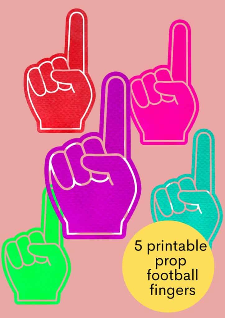 faux foam fingers mock up