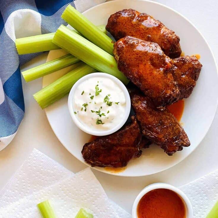 Image for Air Fryer Frozen Chicken Wings
