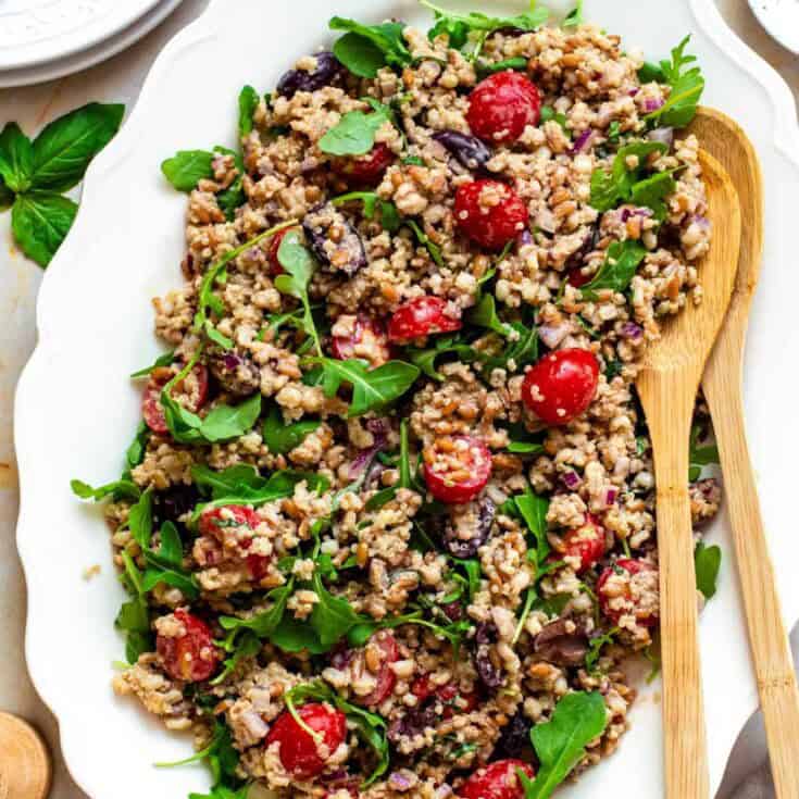 Image for Simple Ancient Grains Salad with Tahini Dressing