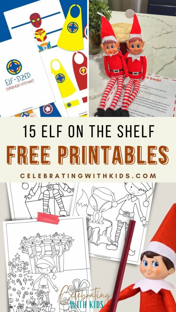 15 Fun Elf on the Shelf Printables for Kids - Celebrating with kids