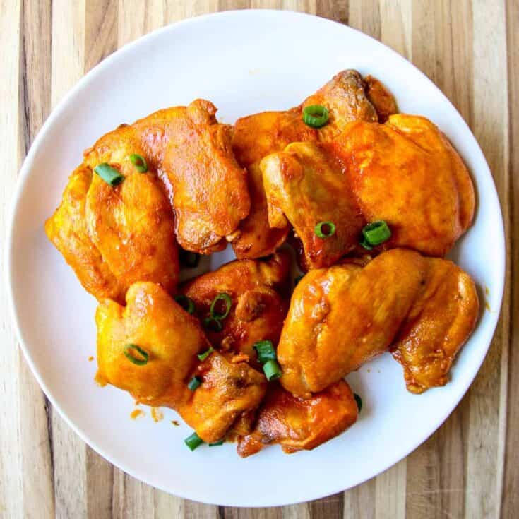 Image for Buffalo Chicken Thighs (Oven or Air Fryer)
