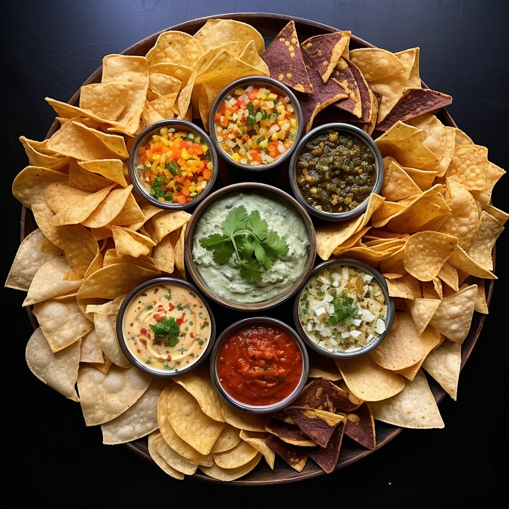 chips and dips platter