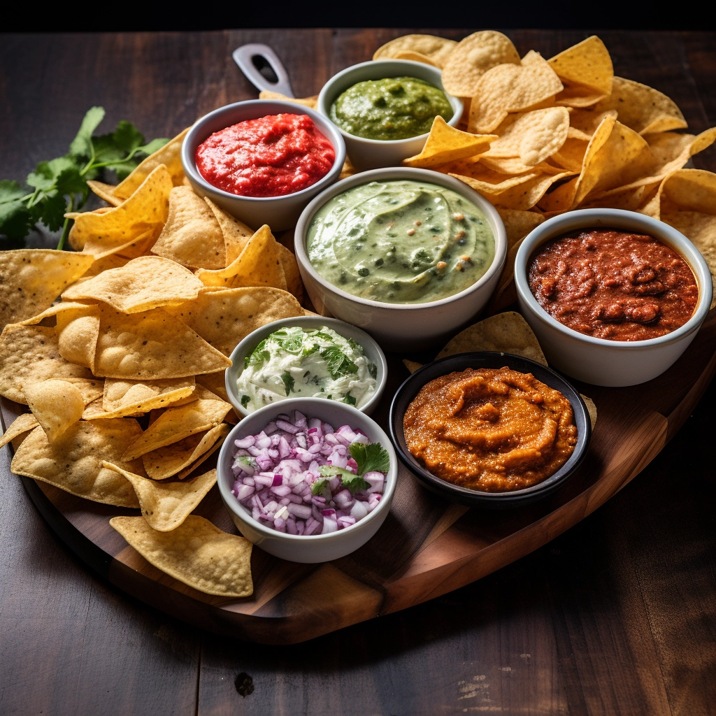 chips and dips platter