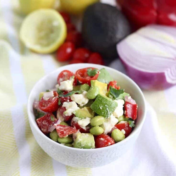 Image for Edamame Salsa with Avocado and Feta