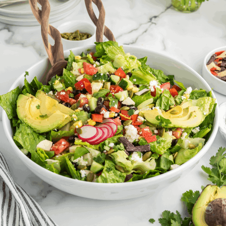 Image for Best Healthy Mexican Chopped Salad with Lime Dressing