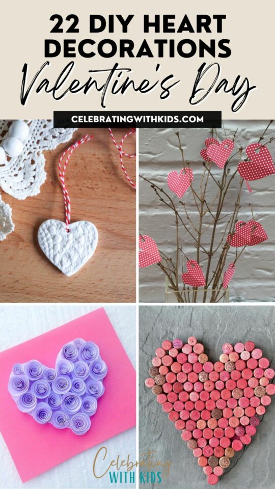 22 DIY Heart Decorations for Valentine's Day: Craft Ideas - Celebrating ...