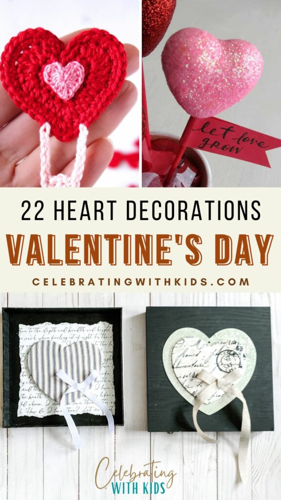 heart-shaped decorations for Valentine's Day