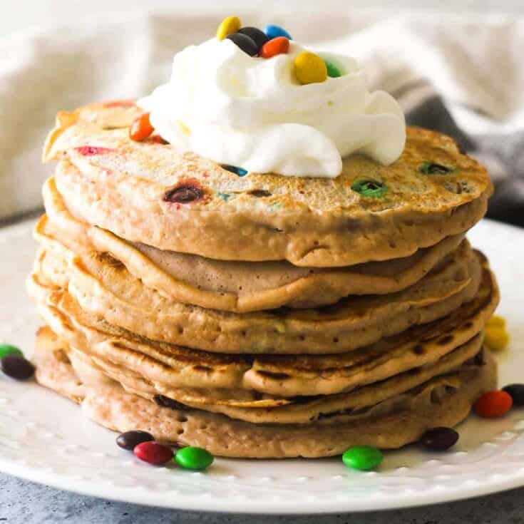 Image for Super Easy M&M Pancakes