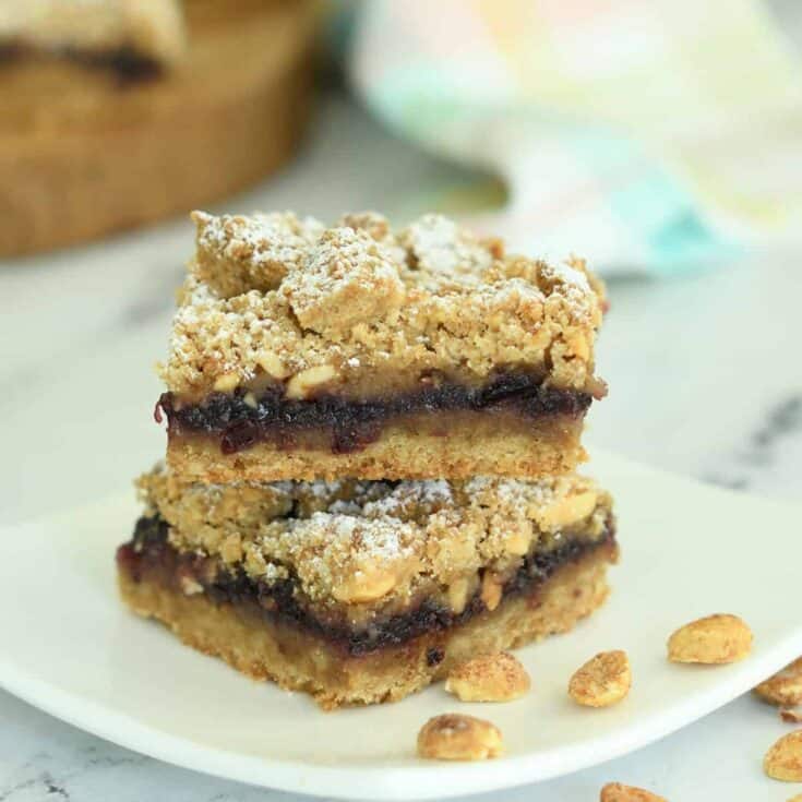 Image for Peanut Butter & Jelly Crumb Bars