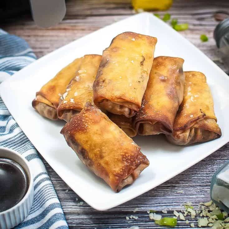 Image for Air Fryer Philly Cheesesteak Egg Rolls