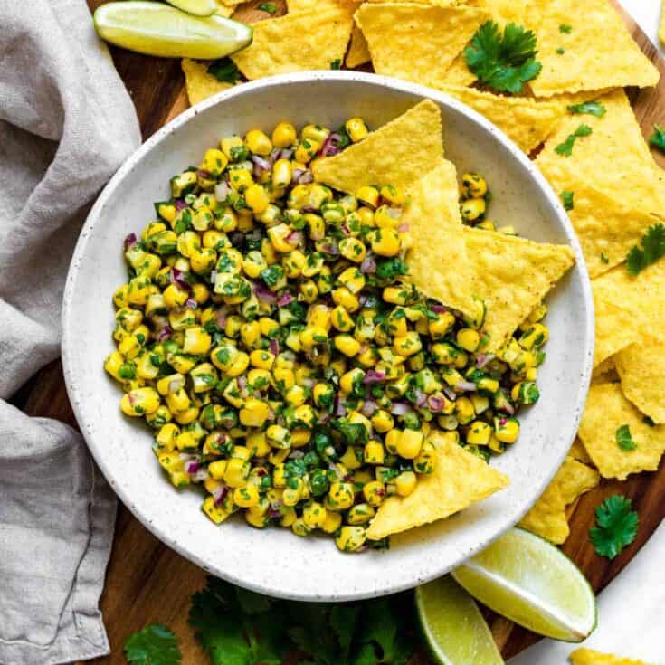 Image for Roasted Chili Corn Salsa (Best Chipotle Copycat)