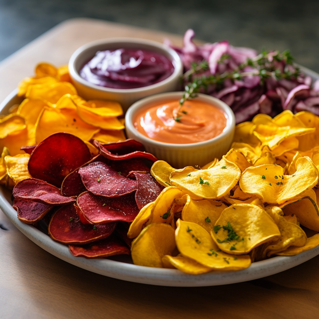 veggie chips and dip
