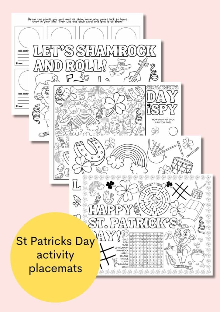 st patricks day placemats