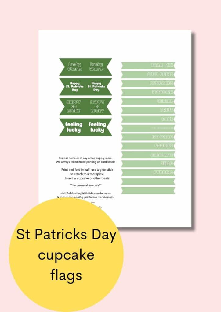 march cupcake flags