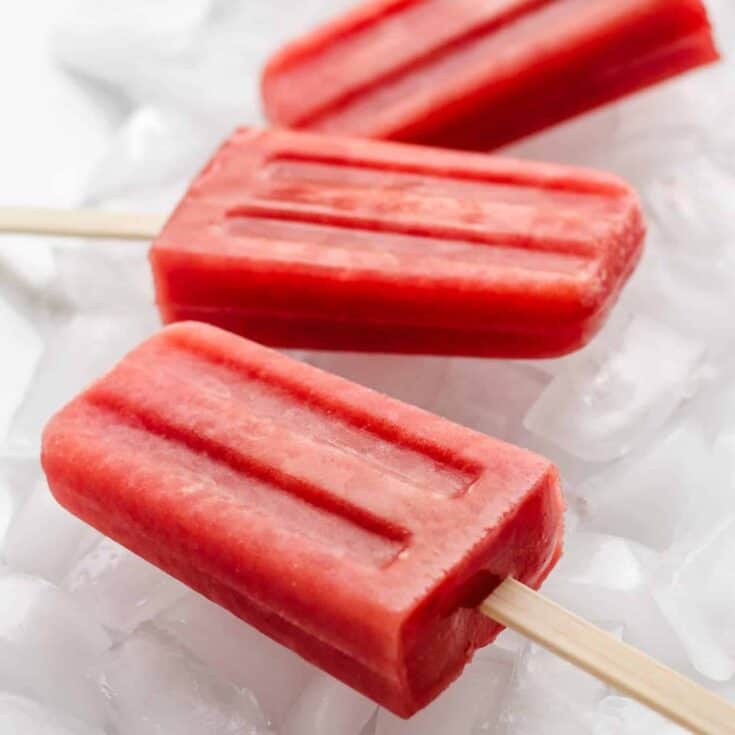Image for Watermelon Strawberry Popsicles