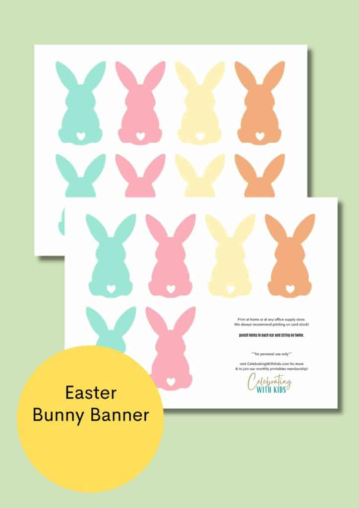 easter bunny banner