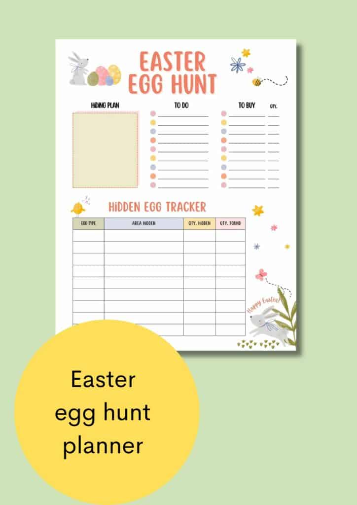 easter egg hunt planner