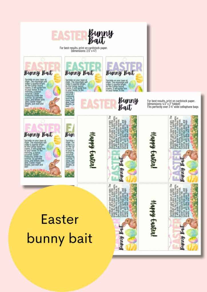 easter bunny bait tags