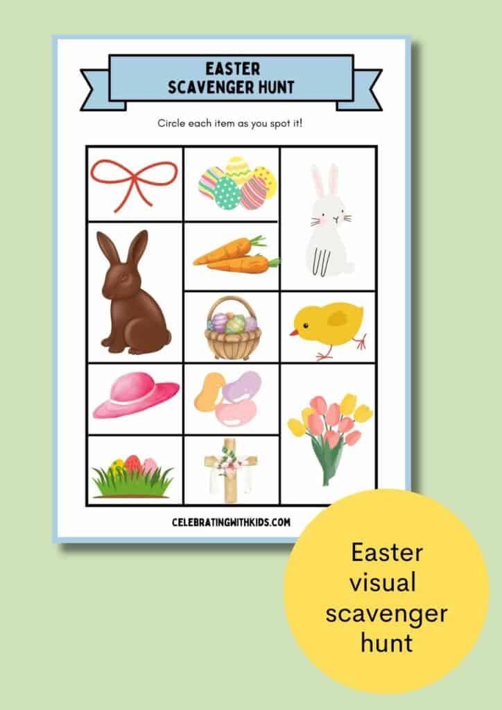 easter visual scavenger hunt