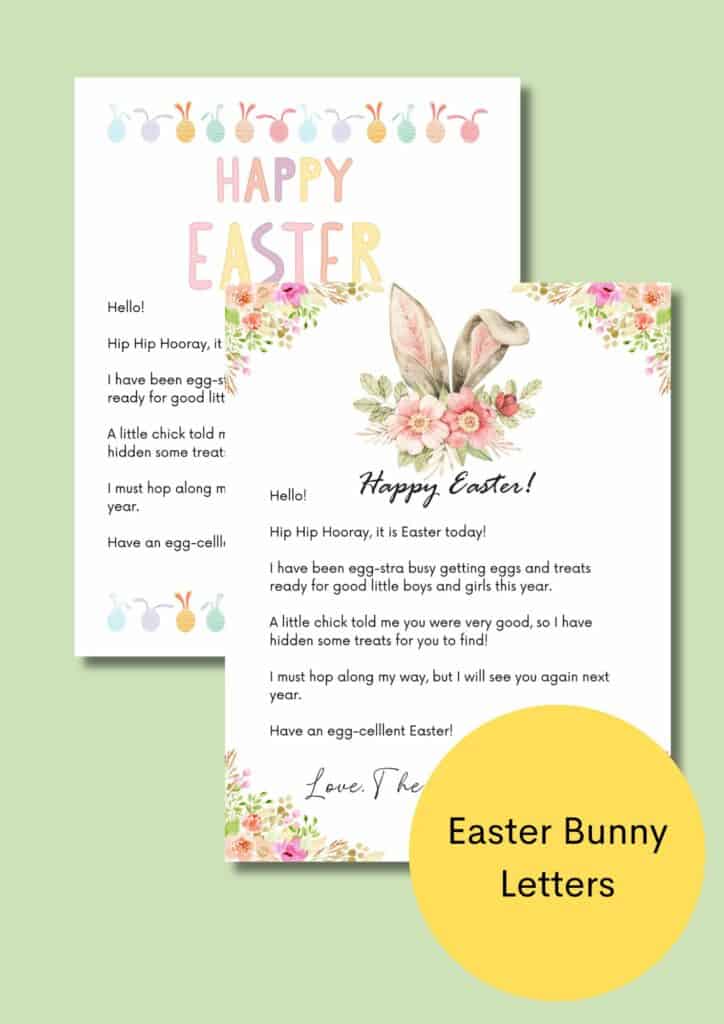 easter bunny letters
