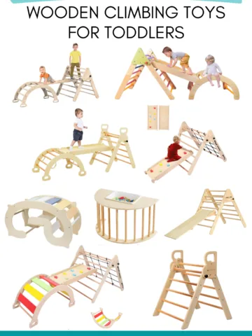wooden climbing toys for toddlers from amazon