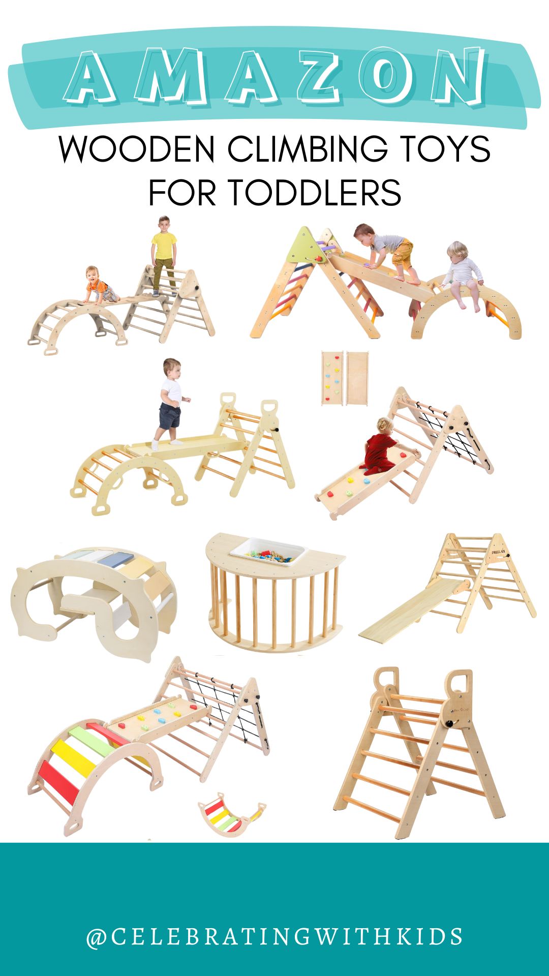 wooden climbing toys for toddlers from amazon