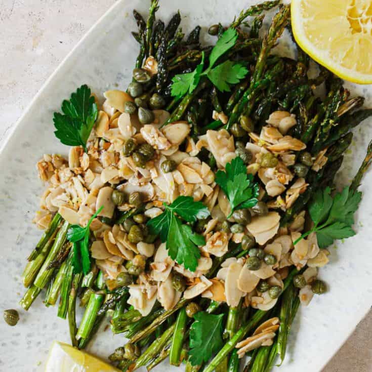 Image for Air Fryer Asparagus with Almonds and Capers