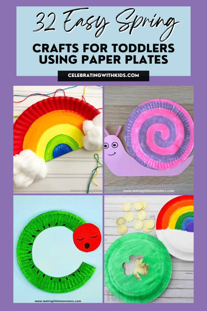 32 Easy Spring Crafts For Toddlers Using Paper Plates - Celebrating 