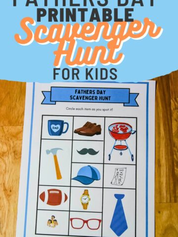 Fathers Day scavenger Hunt