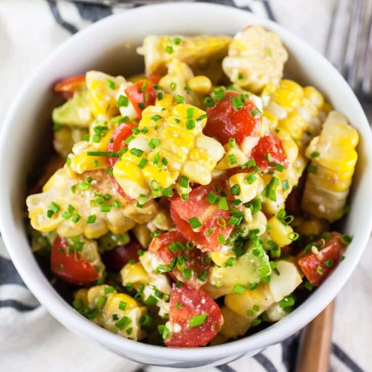 Image for Grilled Corn Salad with Feta Dressing