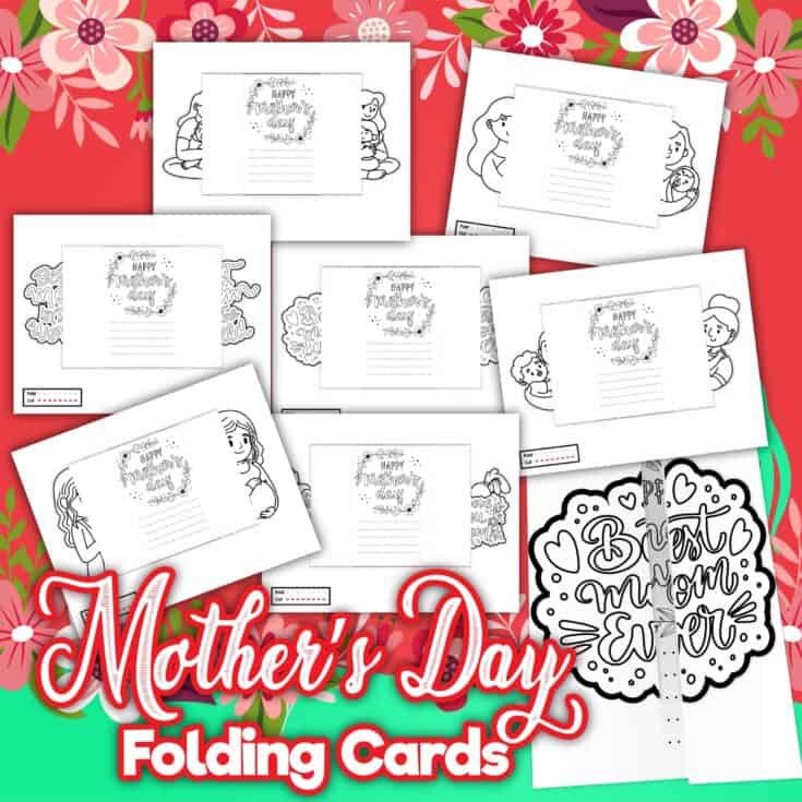 Image for Free Printable Mother's Day Cards (Foldable Cards)