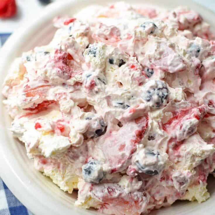 Image for Red, White, and Blue Cheesecake Salad