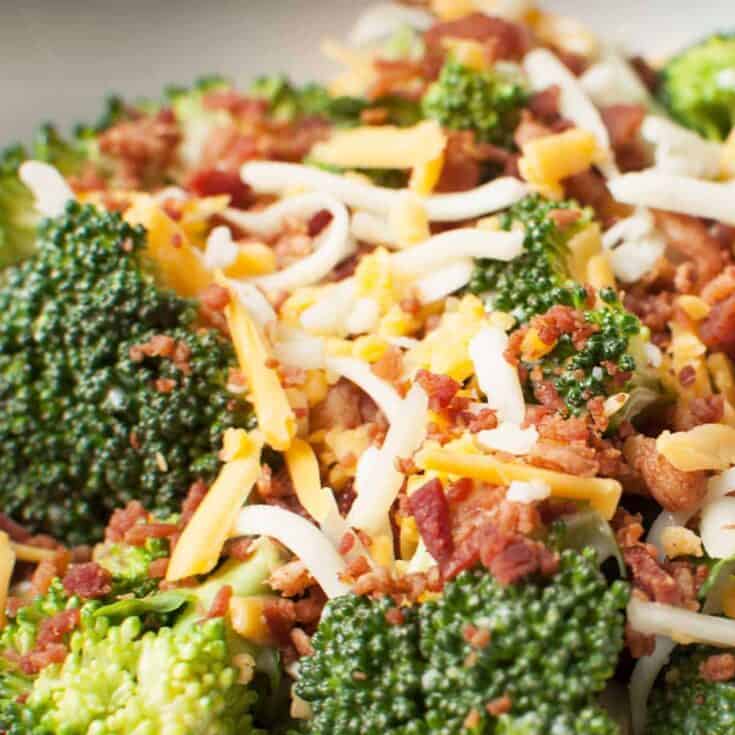 Image for Copycat Chicken Salad Chick Broccoli Salad Recipe (Video)