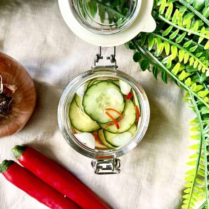 Image for Asian Quick Pickled Cucumbers (5-min)