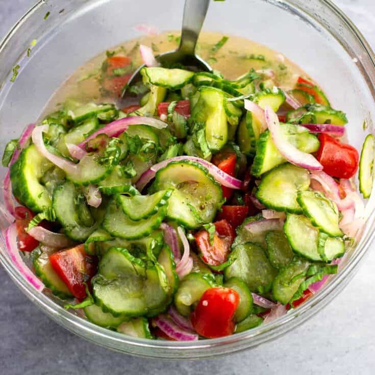 Image for Marinated Cucumber, Tomato, and Onion Salad