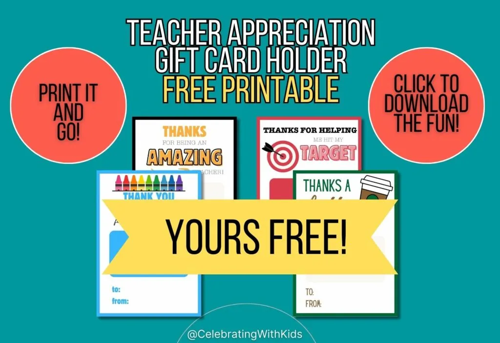teacher appreciation card mock up