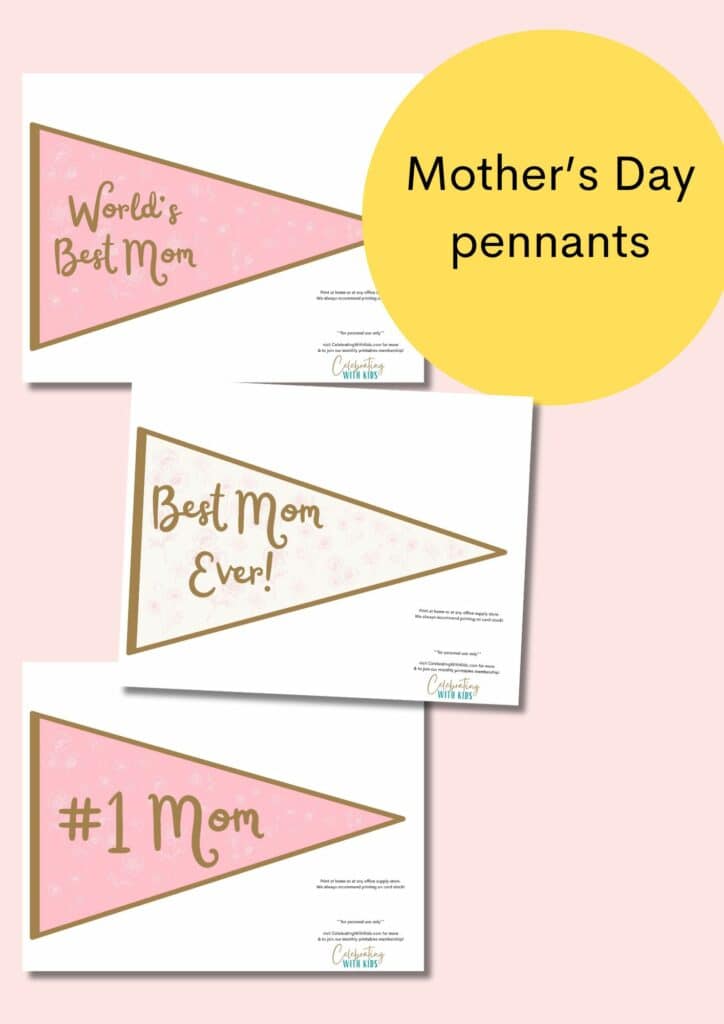 mothers day pennants