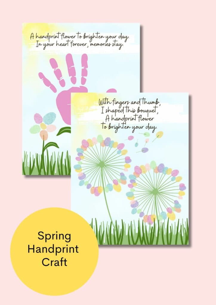 spring handprint craft