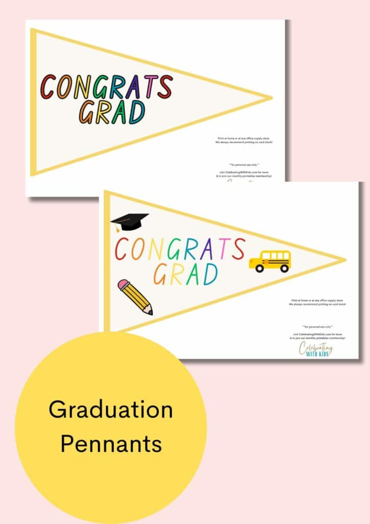 graduation pennants