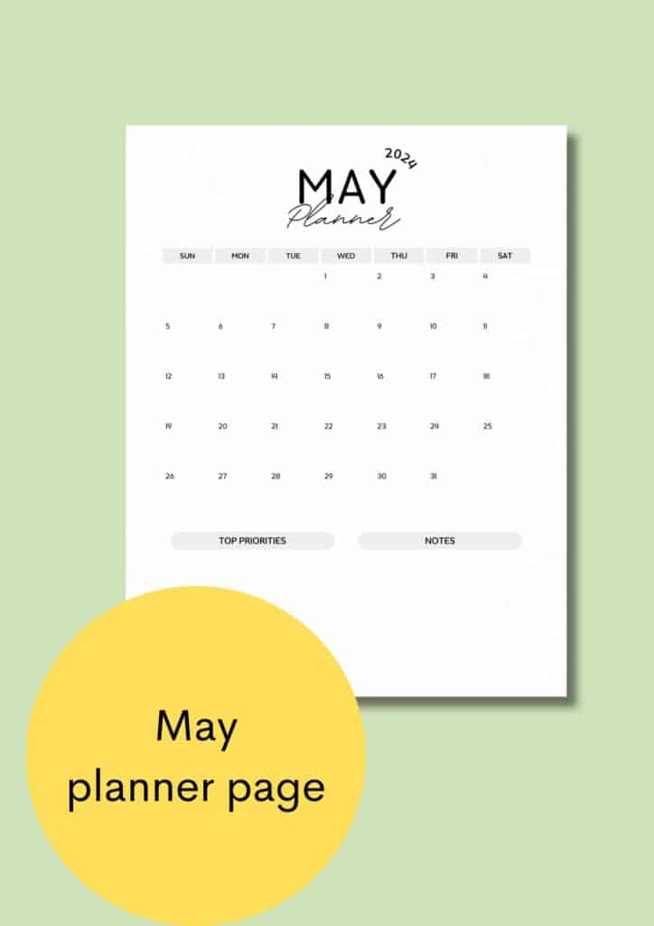 may 2024 printable calendar page