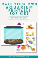 Make Your Own Aquarium printable for kids - Celebrating with kids