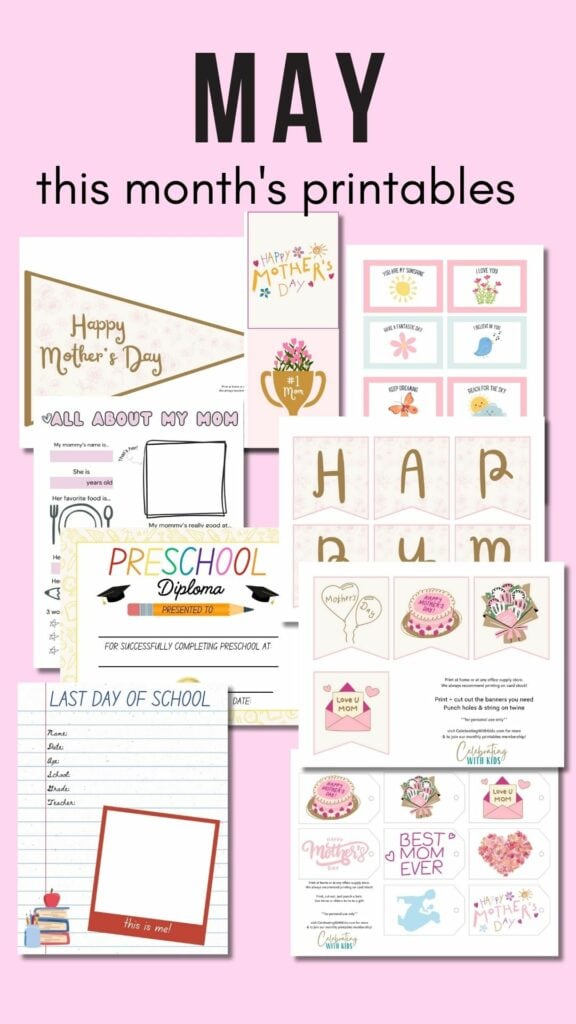 may this months printables