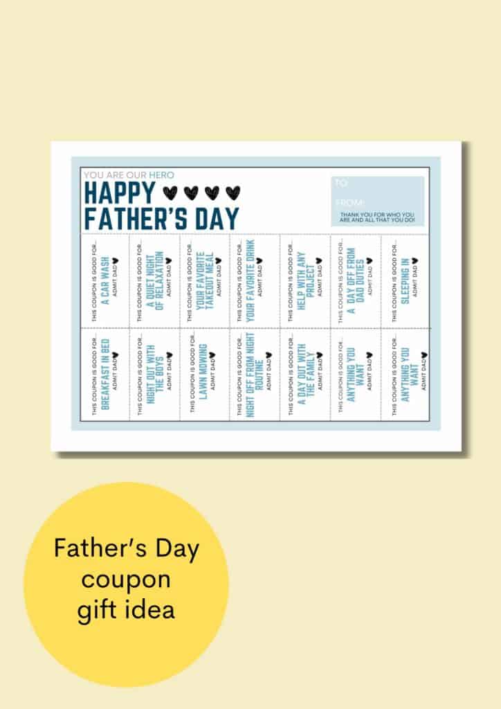 happy fathers day coupons