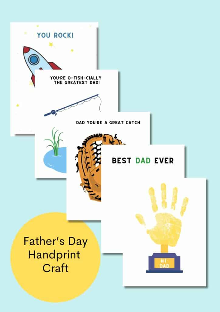 fathers day handprint art